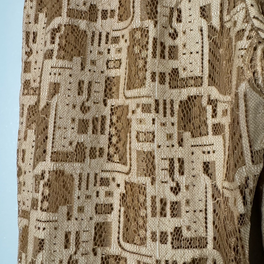 Brown Patterned Wide-Leg Pants - Picture 5 of 8